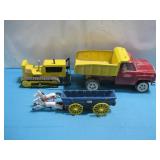 Cast Iron Horse & Wagon & Tonka Toys
