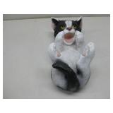 Wine Bottle Holder Black & White Kitten