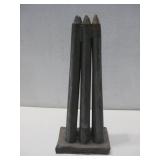 Atq Primitive 6 Tube Tin Candle Mold