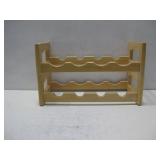 18' x 9' Light Colored Wood Wine Rack