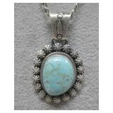 S.S Vtg. Navajo Livingston Turq Necklace Hallmark