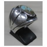 VTG SS Turquoise Ring See Info