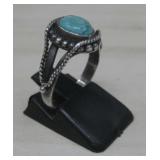 VTG SS Turquoise Ring See Info