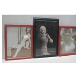 (3) Framed Marilyn Monroe Photograph Prints See