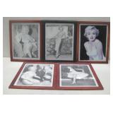 (5) Framed Marilyn Monroe Photograph Prints See