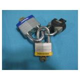 (3) Heavy Duty Locks W/ Keys