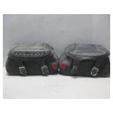 Pair Of Leather Saddlebags See Info