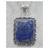 S.S. Chain W/ Silver Tone Pendant