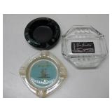 Three Vtg Casino Ashtrays