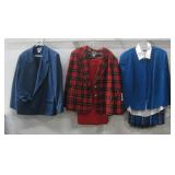 Two Vtg Pendleton Skirt & Jacket Sets & Jacket See