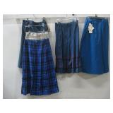 5 Womens Pendleton Wool Plated Skirts See Info