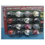 Riddell NFL Football Helmets W/ 2 Display Boards