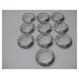 (10) Vtg Glass Coasters