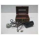 Vintage Electro Magnet In Wooden Box Untested
