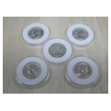 (5) Silver Quarters 90% Silver