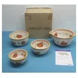 (4) Temptations Pumpkin Patch Concentric Bowl Set