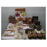 NIP Paper Leaf Fan Decor, Christmas Ornaments See