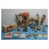 (3) Vtg Scarecrows Scarecrow Harvest Wall See Info