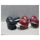 Seven Baseball/T-Ball Helmets