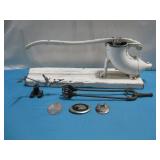 Vtg Manual Cast Iron Sausage Press, Two See Info