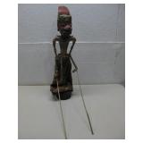 Vtg Indonesian Style Wooden Rod Puppet See Info