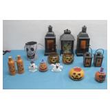 Five Halloween Lantern Decor, (2) Ceramic See Info