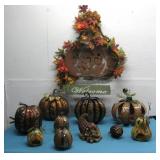 Assorted Fall Pumpkin Decor See Info