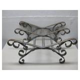 Vintage Wrought Iron Fireplace Log Holder See Info