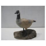7' Signed Wooden Goose On  Driftwood