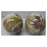 2 Marble Spheres 19' Circumference