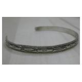 S.S Vtg. Navajo Terry Martinez Hallmarked Cuff