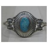 Vtg. Sterling Silver SW Hallmarked Cuff Bracelet