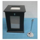 French Funeral Cremations Memory Box W/ Pen Stand