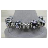 Silver Tone Charm Bracelet