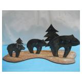 Metal SW Bear Decor 17' x 8' See Info
