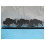 Metal Buffalo Decor 30' x 6.5' See Info