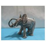 Metal Elephant Figurine 8.25' Tall