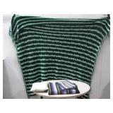Three Knitted Blankets & Pillow See Info