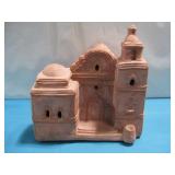 11'x10'x9' Terra Cotta Church, Candle Insertable