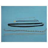Five Assorted Silver Tone & Gold Tone Necklaces