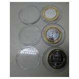 (3) Different Route 66 Casino $10 Gaming Tokens