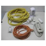 Two Extension Cords, ThreePower Strips & More