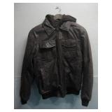 Black Rivet Leather Jacket Size Medium