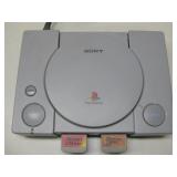 Vtg Sony Play Station, Powers On & (2) Memory Card