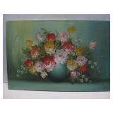 Painted Flower Portrait 36'x24' See Info