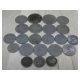 Twenty Two Assorted Mexico Coins
