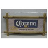 Corona La Cerveza Mas Fina Bamboo-Style Beer Sign