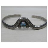 SW Sterling Silver Hallmarked Bracelet Cuff