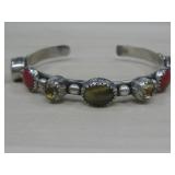 SW Sterling Silver Hallmarked Bracelet Cuff
