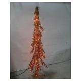 New 6' Copper Tinsel Glowdown Swept Tree